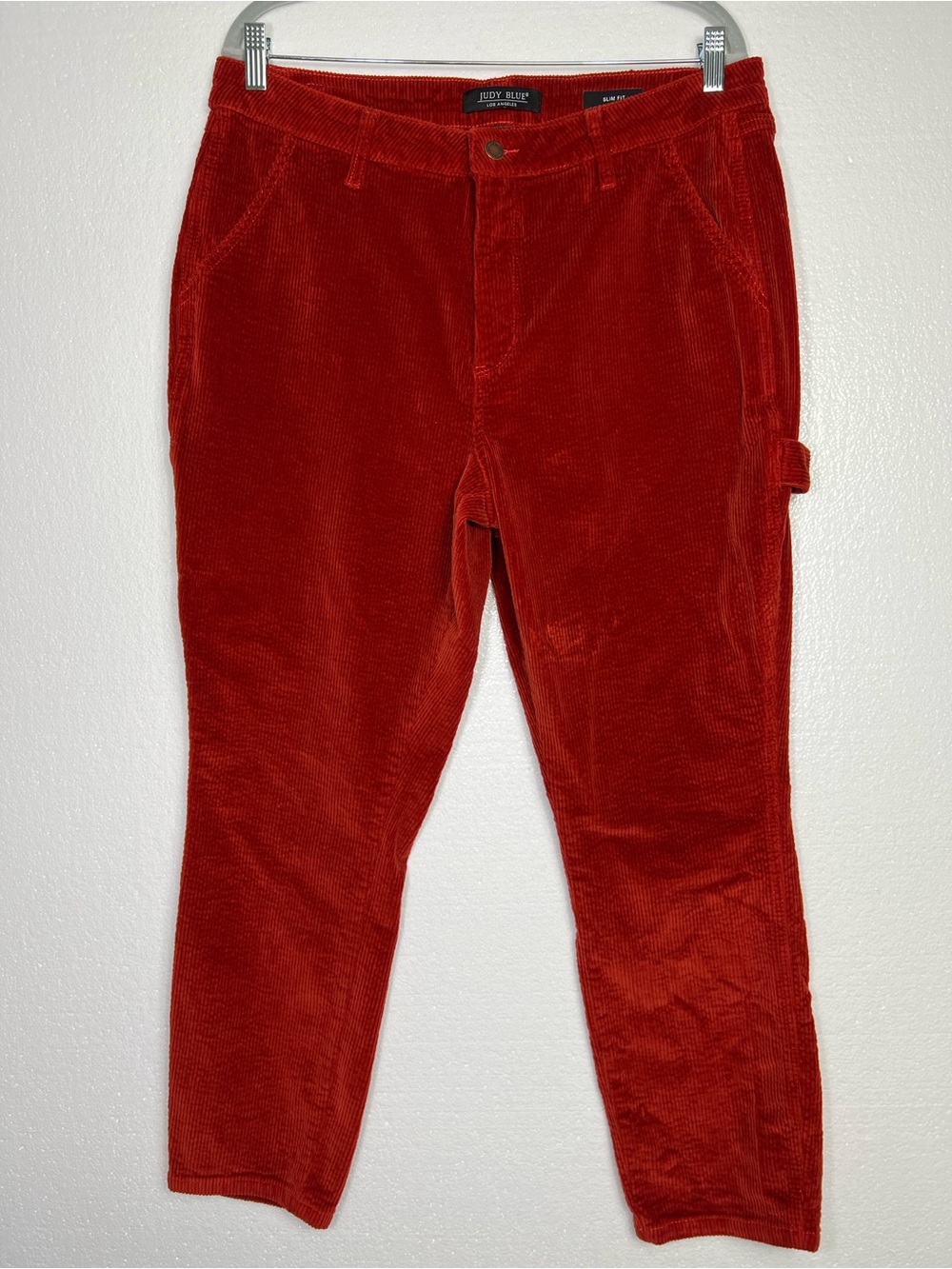 Judy Blue Rust Slim Fit High Waist Corduroy Jeans Size 31